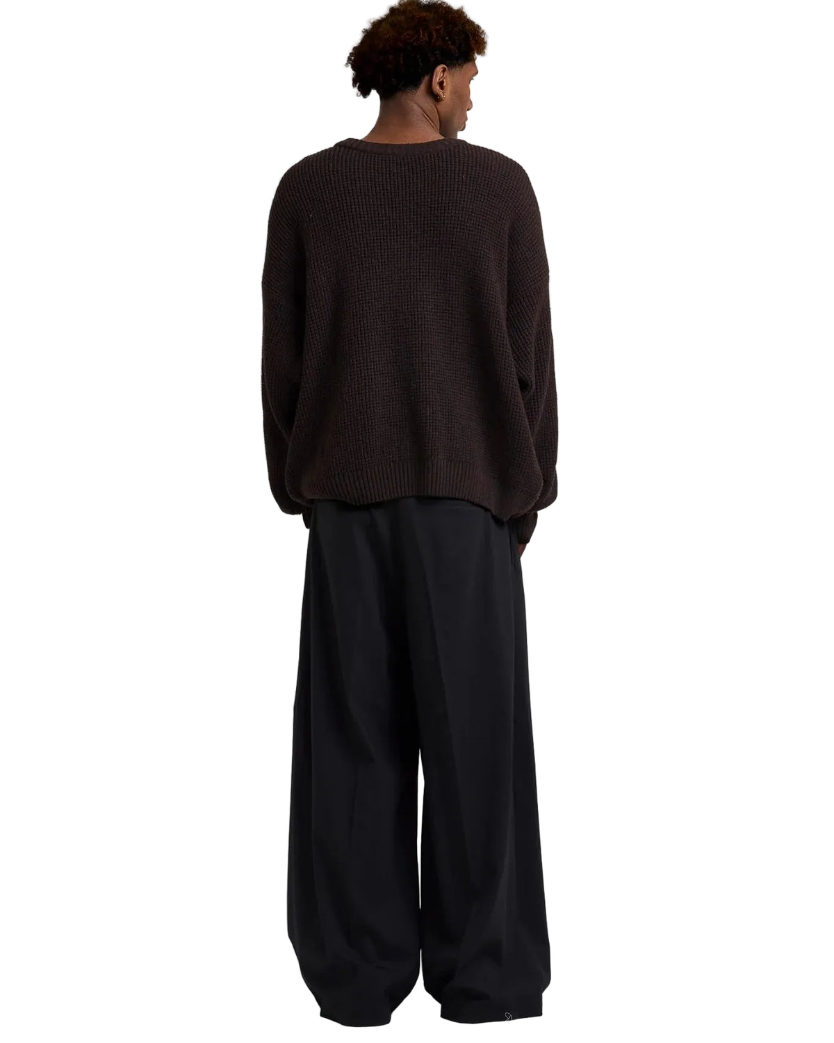 Achterkant Arbor Antwerp Textured Wool Knit Brown
