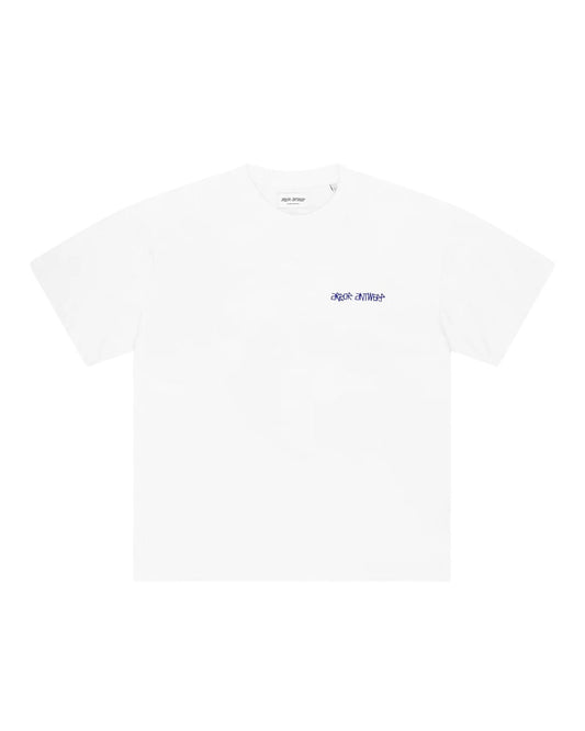 Achterkant Arbor Antwerp Triple Love T-Shirt Blue met grafische rugprint
