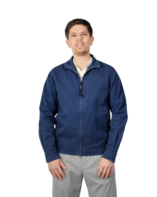 Airforce Blue  Cotton Linnen "Kong" Overshirt
