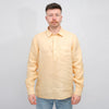 ASPESI Richiusa Linen Shirt Orange – vooraanzicht