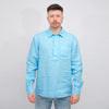 ASPESI Richiusa Linen Shirt Sky Blue – vooraanzicht