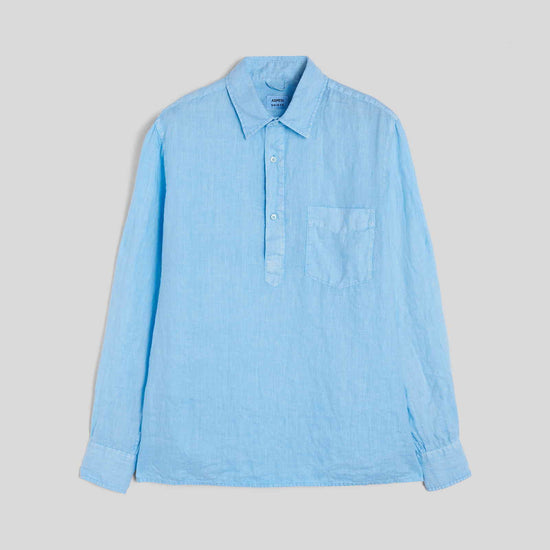 ASPESI Richiusa Linen Shirt Sky Blue – productbeeld 2
