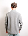 Achterzijde Aspesi M126 Soft Wool Piquet Long Sleeve Polo Grey