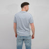 ASPESI Mod M433 Cotton Linen Silk Blend Polo Riga Denim – productbeeld 3