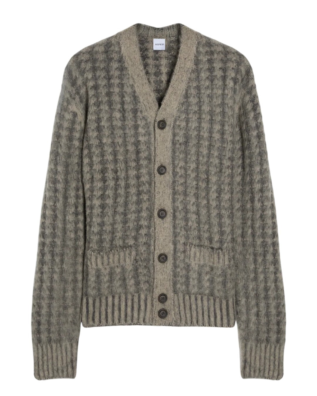 Aspesi M470 Cardigan Grigio Melange packshot