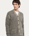 Voorkant Aspesi M470 cardigan in Grigio Melange