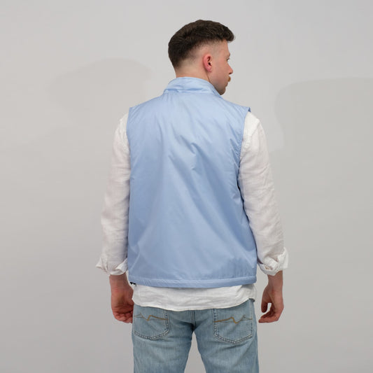 Aspesi Vernes Nylon Bodywarmer Light Blue – productbeeld 3