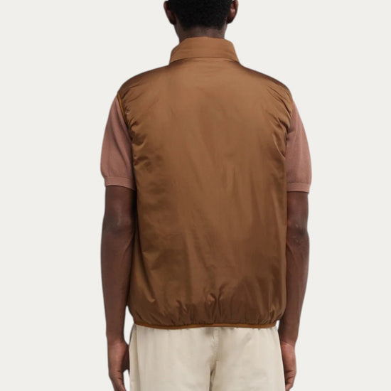 ASPESI Vernes nylon bodywarmer Biscotto - productbeeld 3