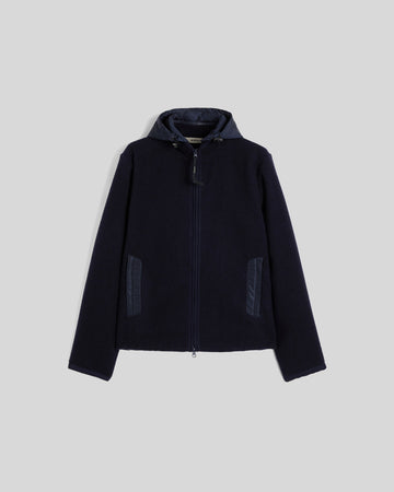 Aspesi Werner Shetland Wool Jacket Navy voorzijde