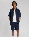 Law of the Sea Samudra Structured Shorts Cotton Navy