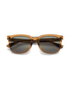 AY Studios Palmer Caramel Brown zonnebril, van voren met karamelbruin montuur