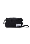 AY Studios Wash Bag Black toilettas, van voren met meshvakken en polsband