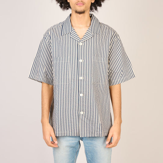 Barena Venezia Navy Solana Ciano Woven Shirt – productbeeld 2