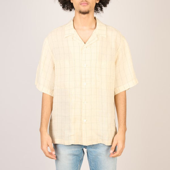 Barena Venezia Cream Solana Woven Shirt – vooraanzicht