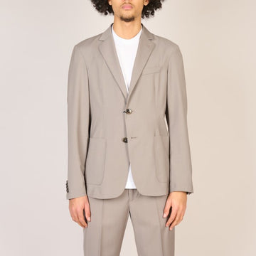 Barena Venezia Jacket Borgo Tropical Woven Tortora – vooraanzicht