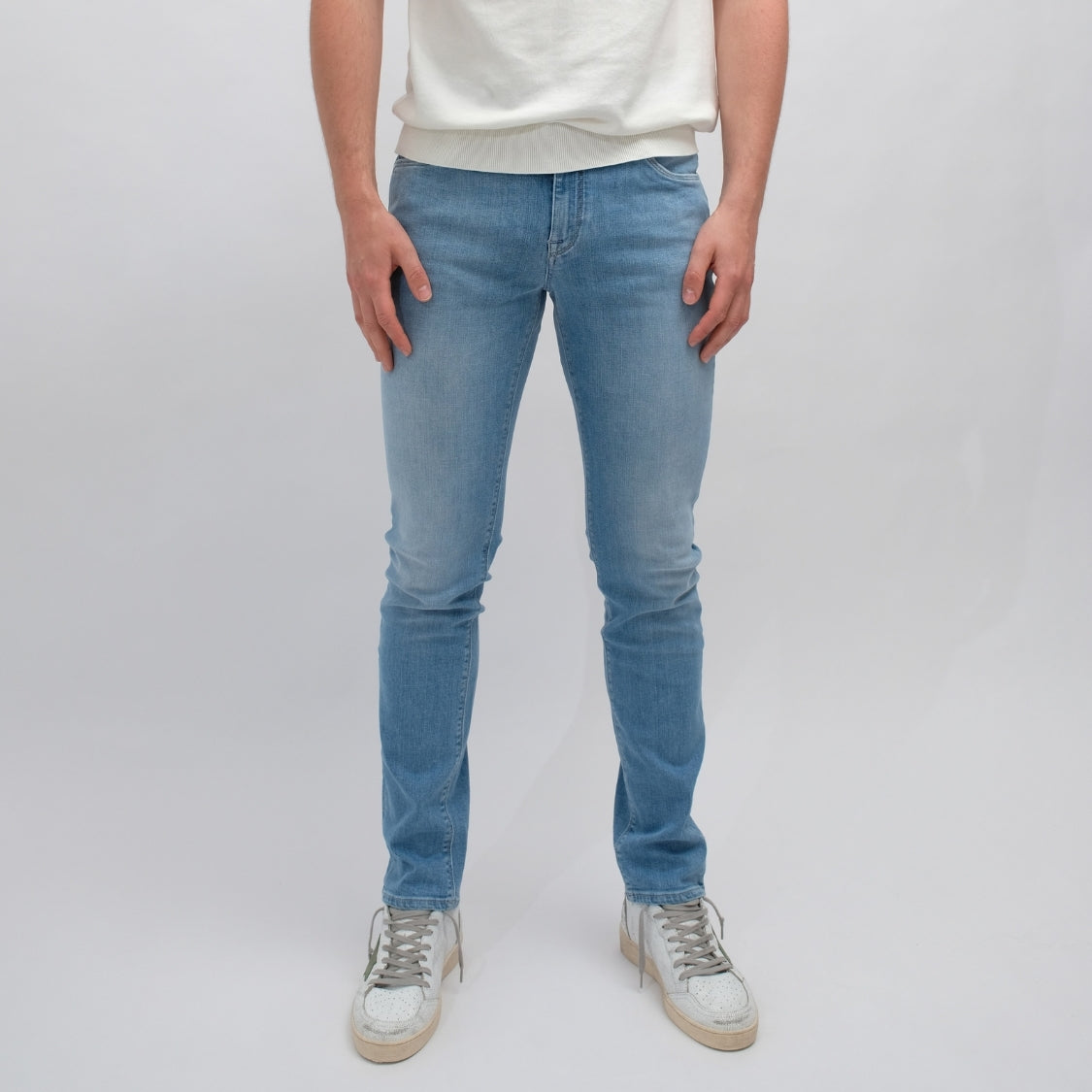 BARMAS Light Blue Denim Stretch – vooraanzicht
