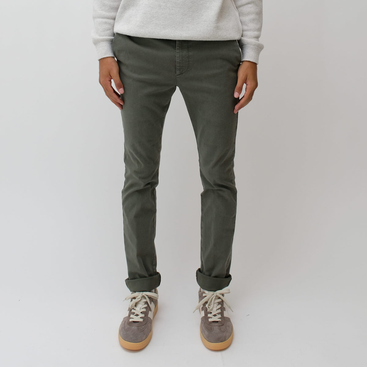 BARMAS Khaki Denim – vooraanzicht