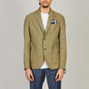 BOB Khaki Linen Vest – vooraanzicht