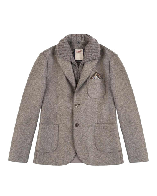 BOB King Single-Breasted Jacket Cioccolato vooraanzicht