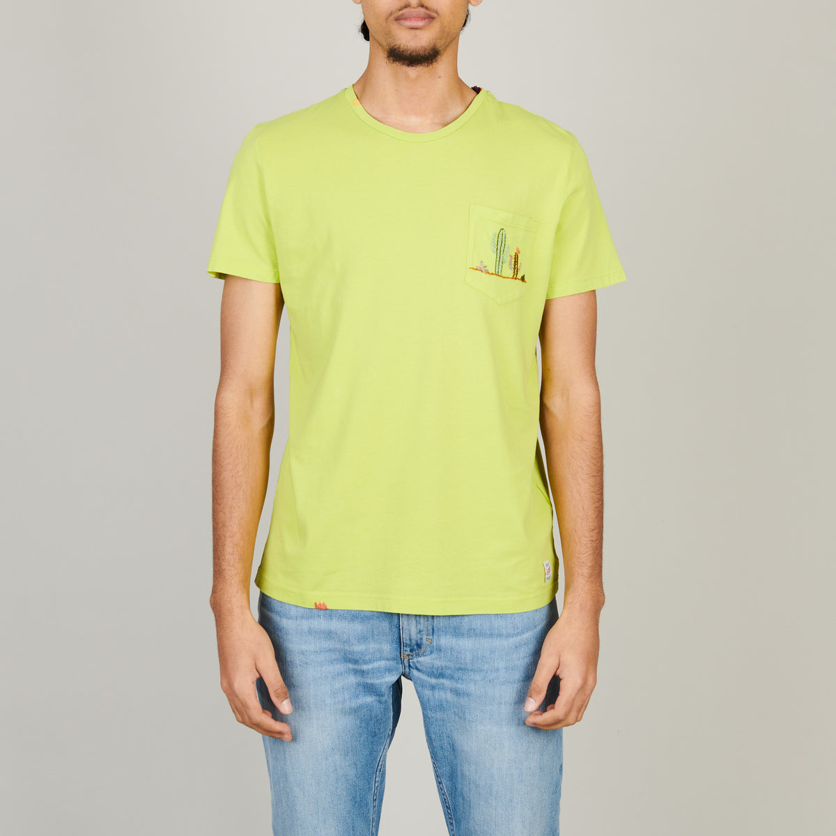 BOB CITRUS CACTUS Embroidered T-shirt – vooraanzicht