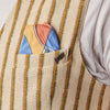 BOB Striped Gilet Beige Rust – productbeeld 3