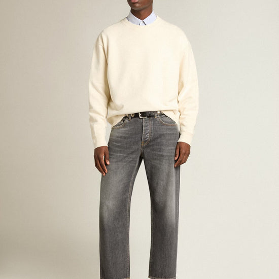 Golden Goose Boxy Sweatshirt Heritage White – productfoto 4 – Checkpoint Mol