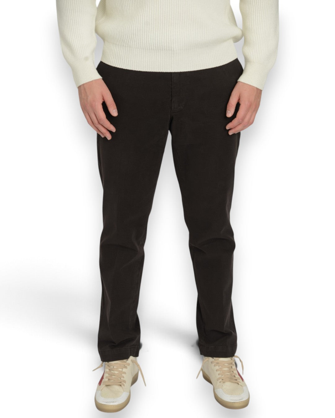 Briglia 1949 broek donkerbruin – vooraanzicht