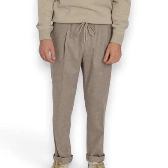 Briglia 1949 WIMBLEDONS broek in beige, vooraanzicht