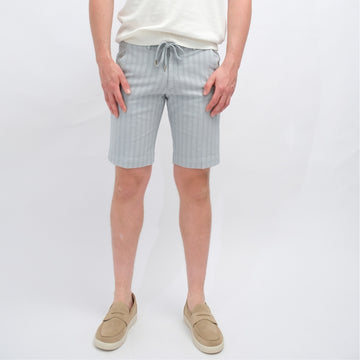 BRIGLIA Ice Blue Seersucker Stripes – vooraanzicht