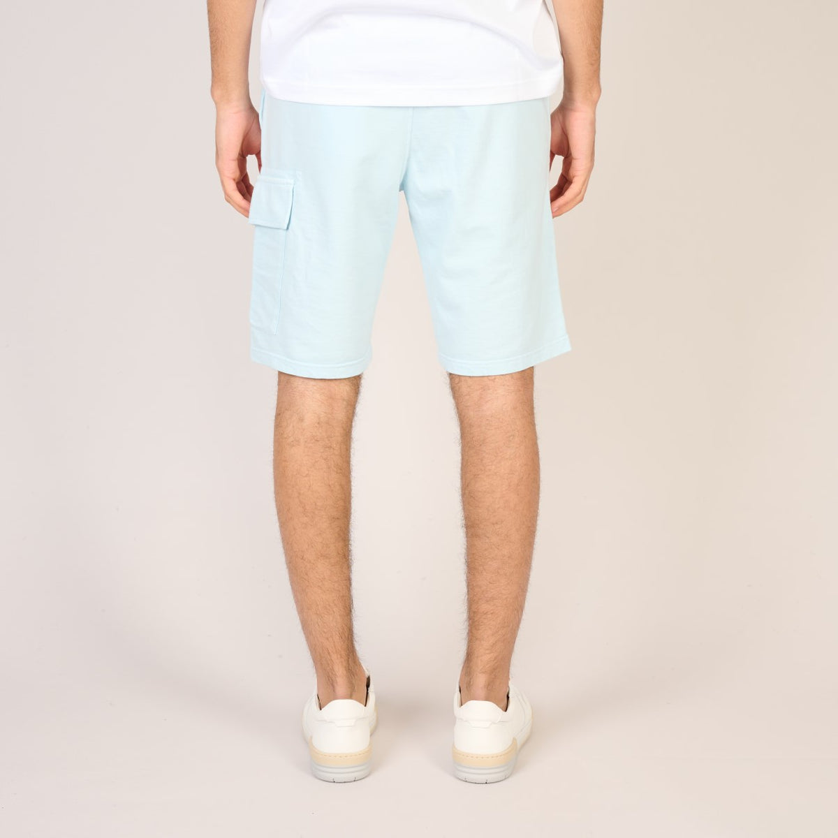 C.P. Company Light Fleece utility shorts Starlight Blue – productbeeld 2