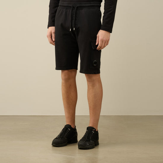 C.P. Company Black Light Fleece Utility Shorts – productbeeld 2