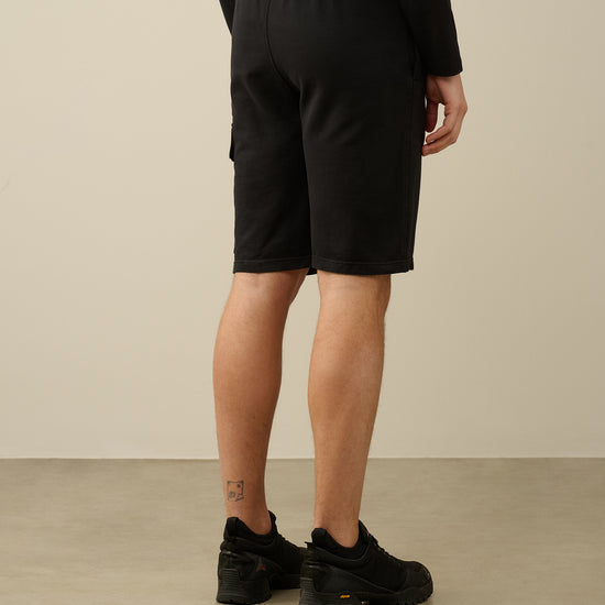 C.P. Company Black Light Fleece Utility Shorts – productbeeld 3