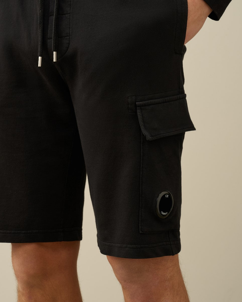 C.P. Company Black Light Fleece Utility Shorts – productbeeld 4