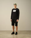 C.P. Company Black Light Fleece Utility Shorts – productbeeld 5