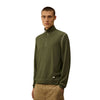 C.P. Company Vanisè Cotton Nylon Half Zip Pullover Thyme – productbeeld 2