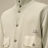 C.P. Company Blue Fox Cotton Fleece Full Button Sweater – productbeeld 3