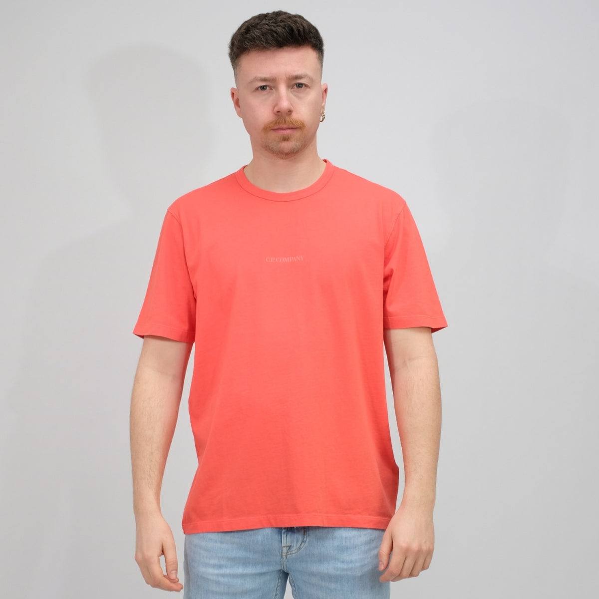 C.P. Company Poinciana Jersey Logo T-shirt – vooraanzicht