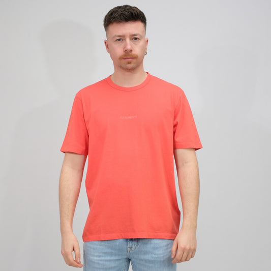 C.P. Company Poinciana Jersey Logo T-shirt – vooraanzicht