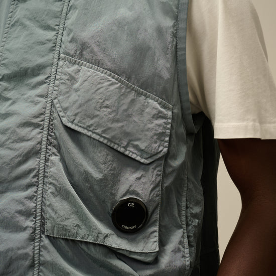 C.P. Company Chrome-R Nylon Lens Vest Stormy Weather – productbeeld 4