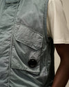 C.P. Company Chrome-R Nylon Lens Vest Stormy Weather – productbeeld 4