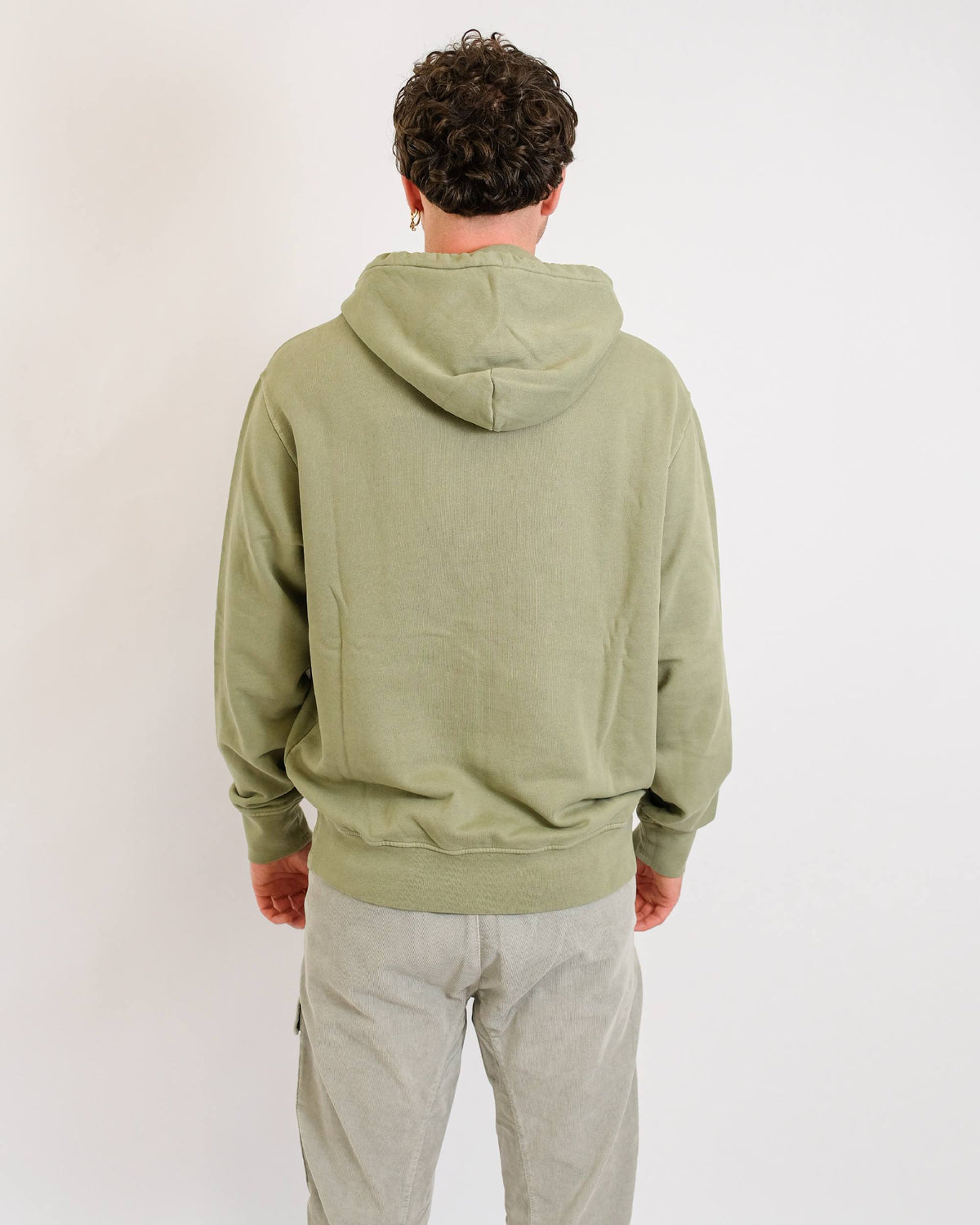 C.P. Company Fleece Hoodie Seagrass – productbeeld 2