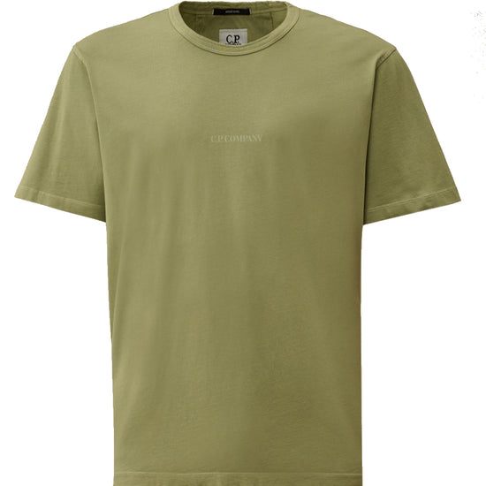 C.P. Company Resist Dyed Jersey T-shirt Seagrass – productbeeld 1
