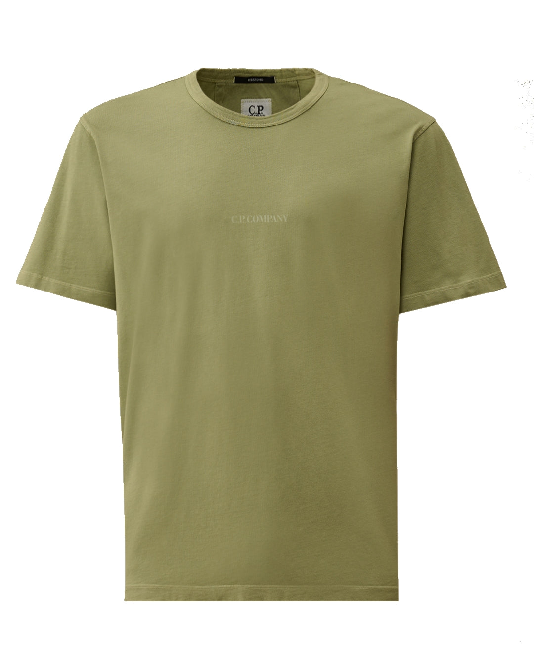 C.P. Company Resist Dyed Jersey T-shirt Seagrass – productbeeld 1
