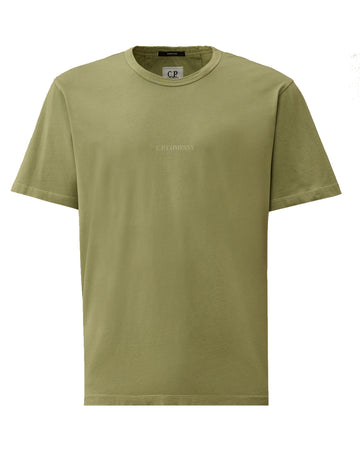C.P. Company Resist Dyed Jersey T-shirt Seagrass – productbeeld 1