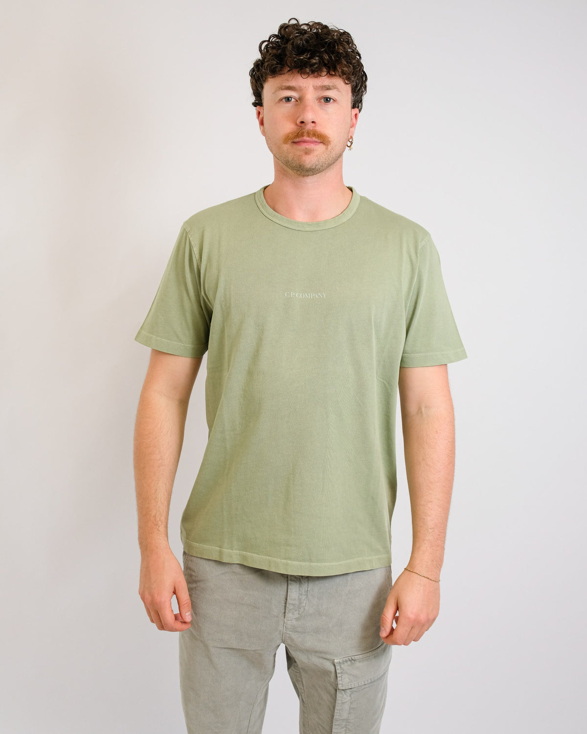 C.P. Company Resist Dyed Jersey T-shirt Seagrass – productbeeld 2