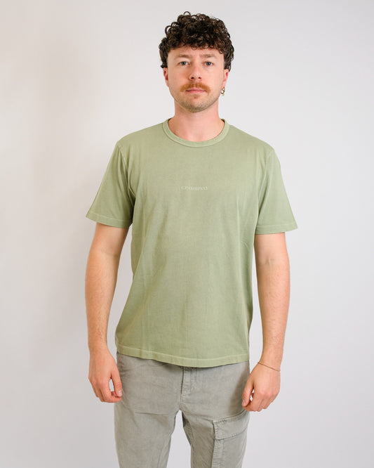 C.P. Company Resist Dyed Jersey T-shirt Seagrass – productbeeld 2