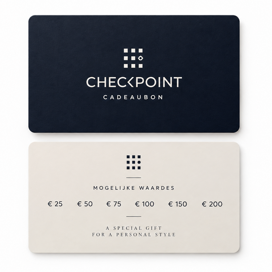 Voor- en achterkant van de Checkpoint Mol cadeaubon