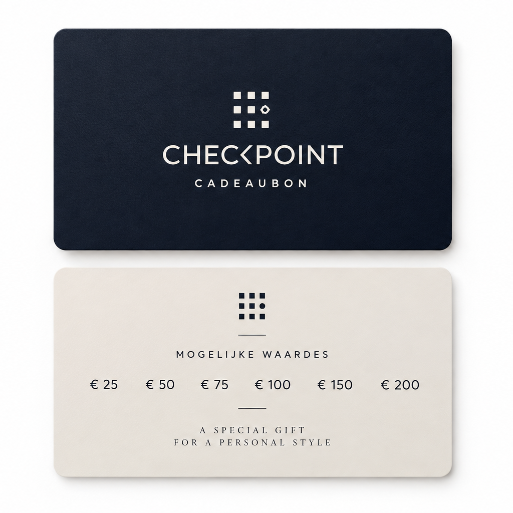 Voor- en achterkant van de Checkpoint Mol cadeaubon