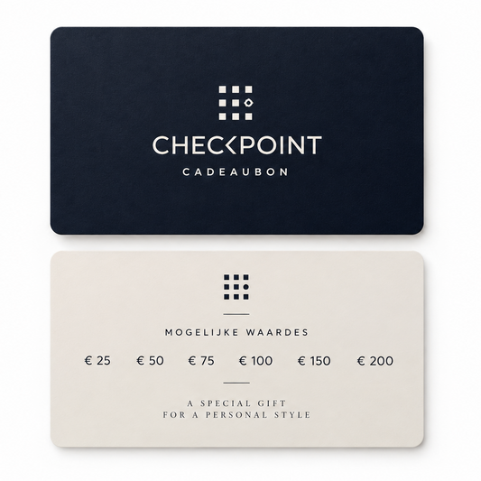 Voor- en achterkant van de Checkpoint Mol cadeaubon
