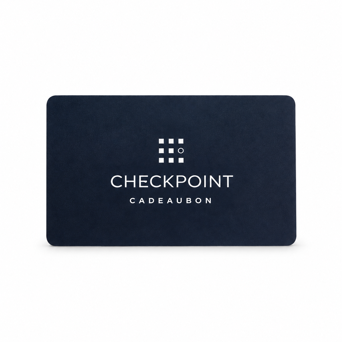 checkpoint cadeaubon op witte achtergrond – fysieke giftcard
